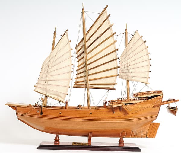 Wooden Model Boat Chinese Pirate Junk Normal